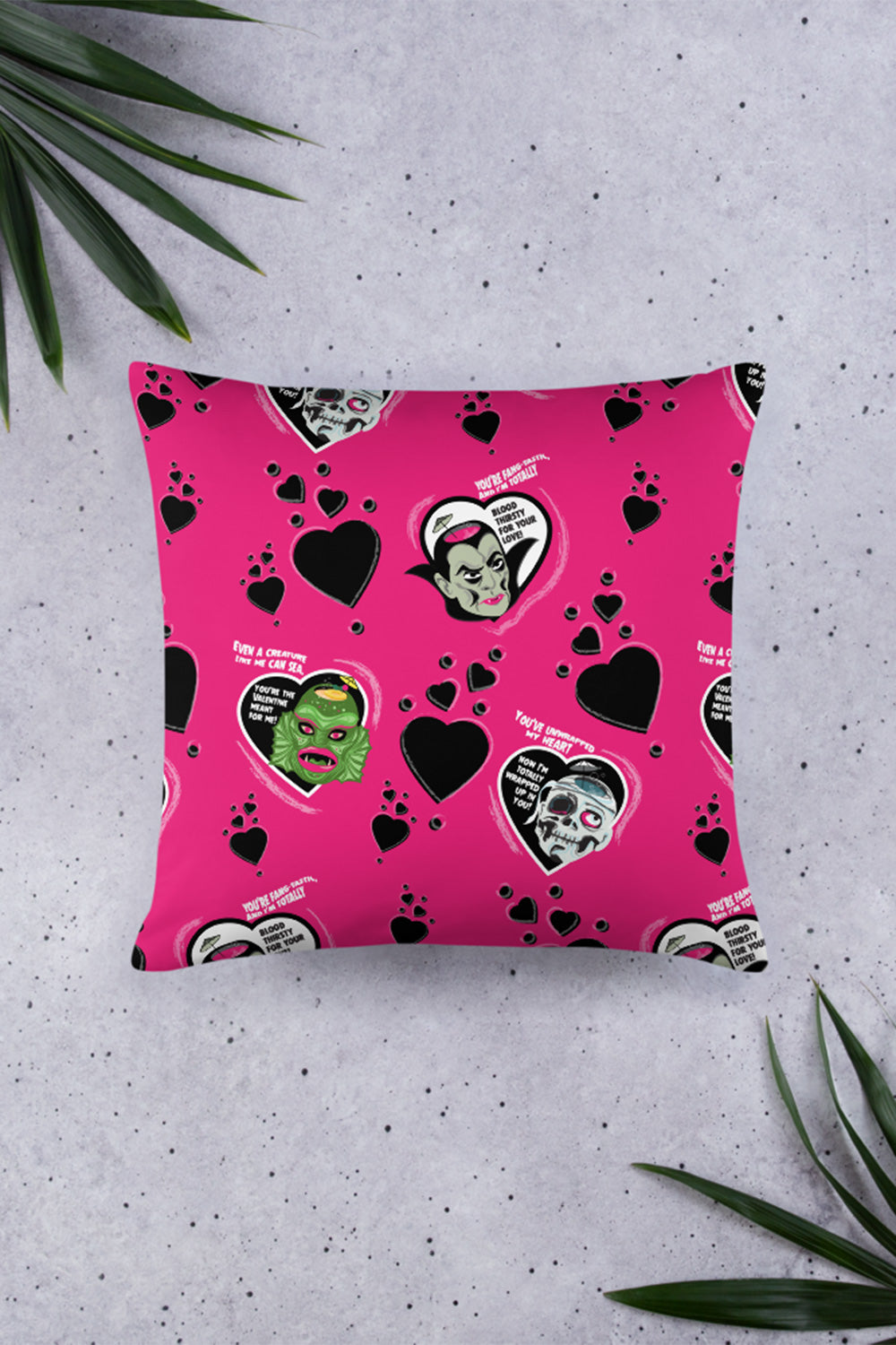 Monster Love Throw Pillow