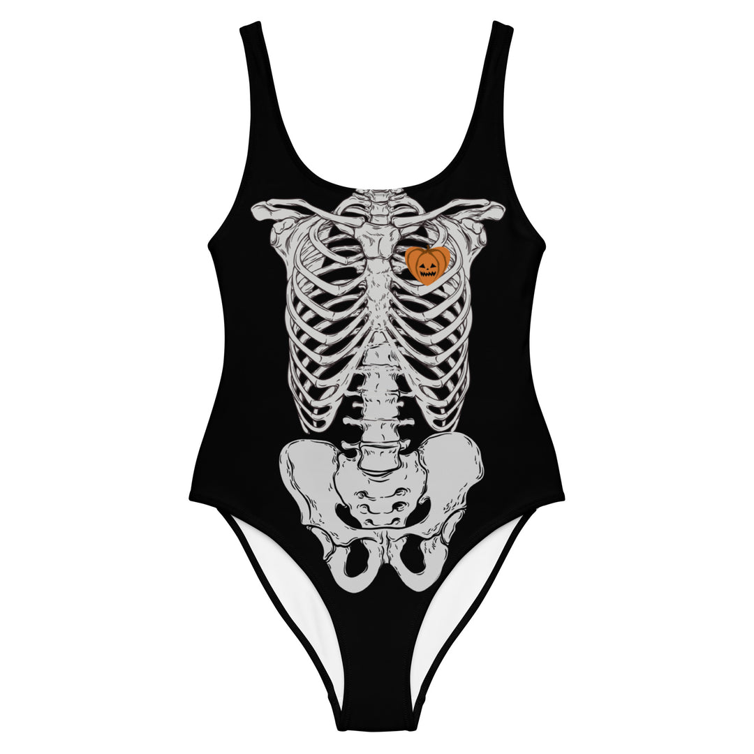 SPOOKY Skeleton One-Piece Swimsuit