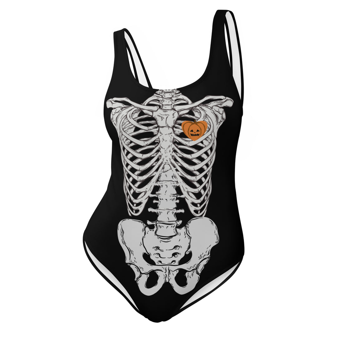 SPOOKY Skeleton One-Piece Swimsuit