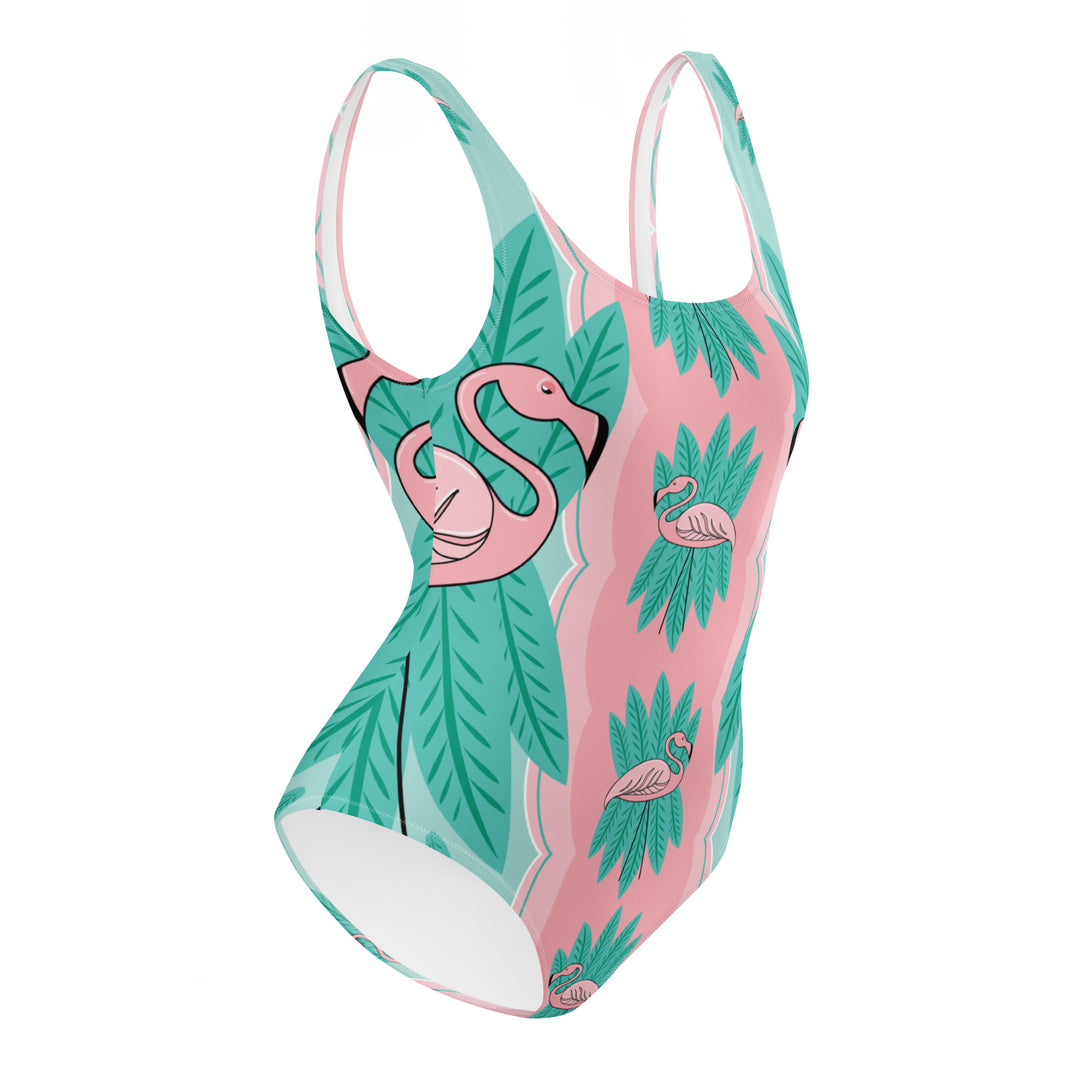 Pink Flamingos One Piece Swimsuit