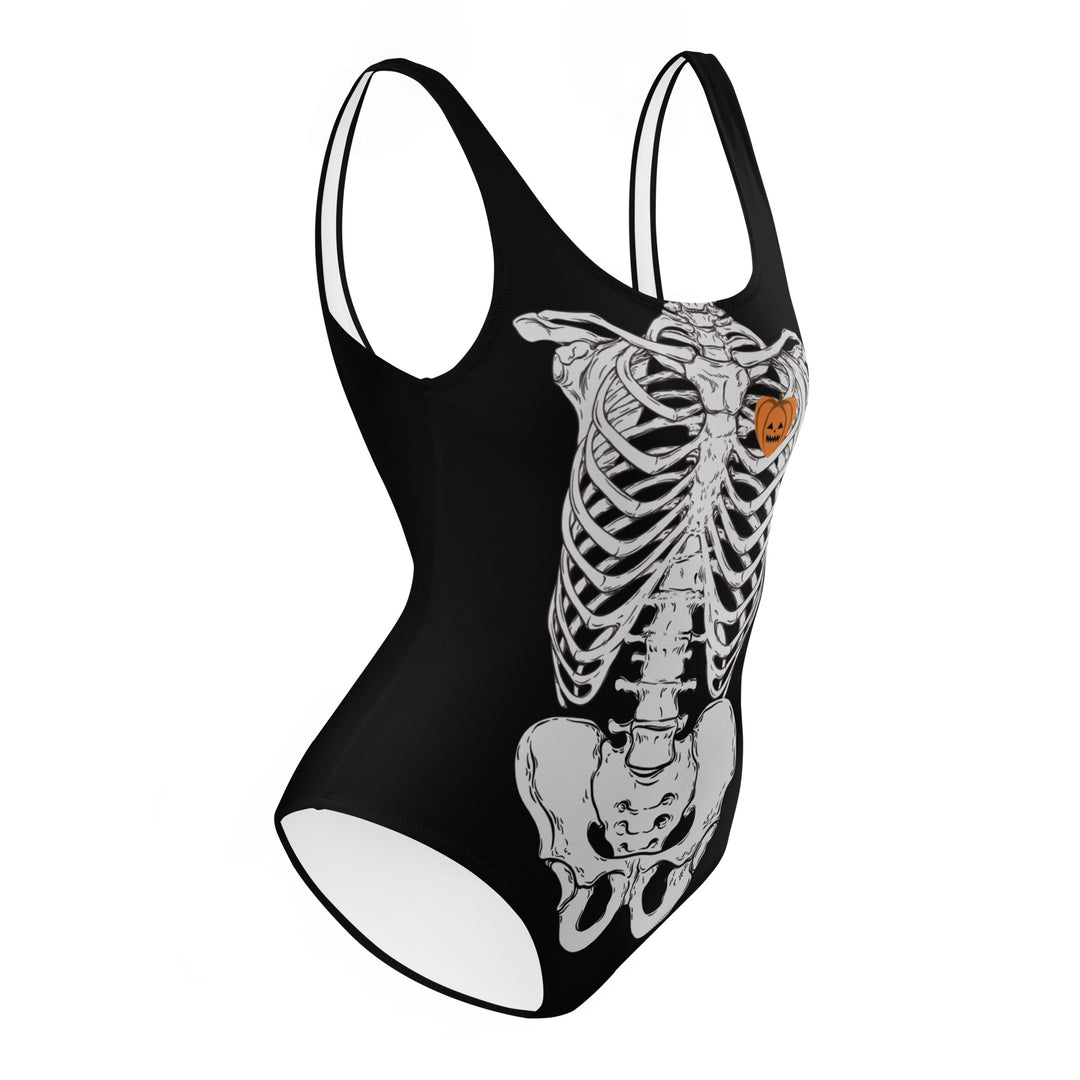 SPOOKY Skeleton One-Piece Swimsuit