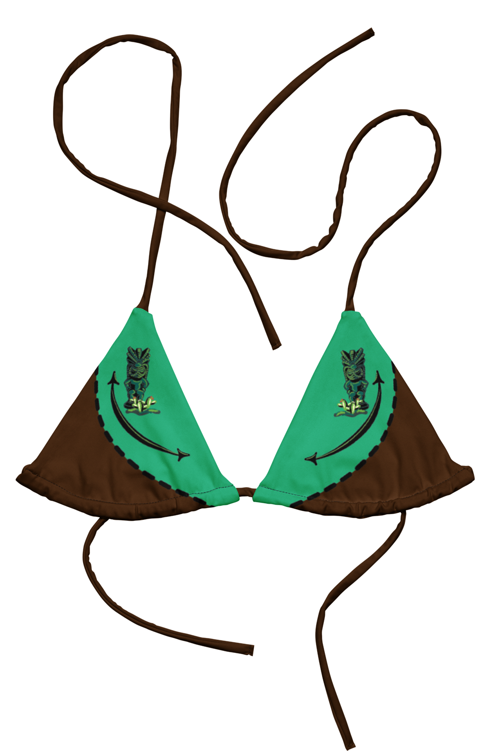 Aloha Partner Western Tiki Bikini Top