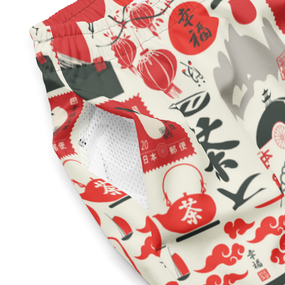 Lucky Sushi Men's swim trunks