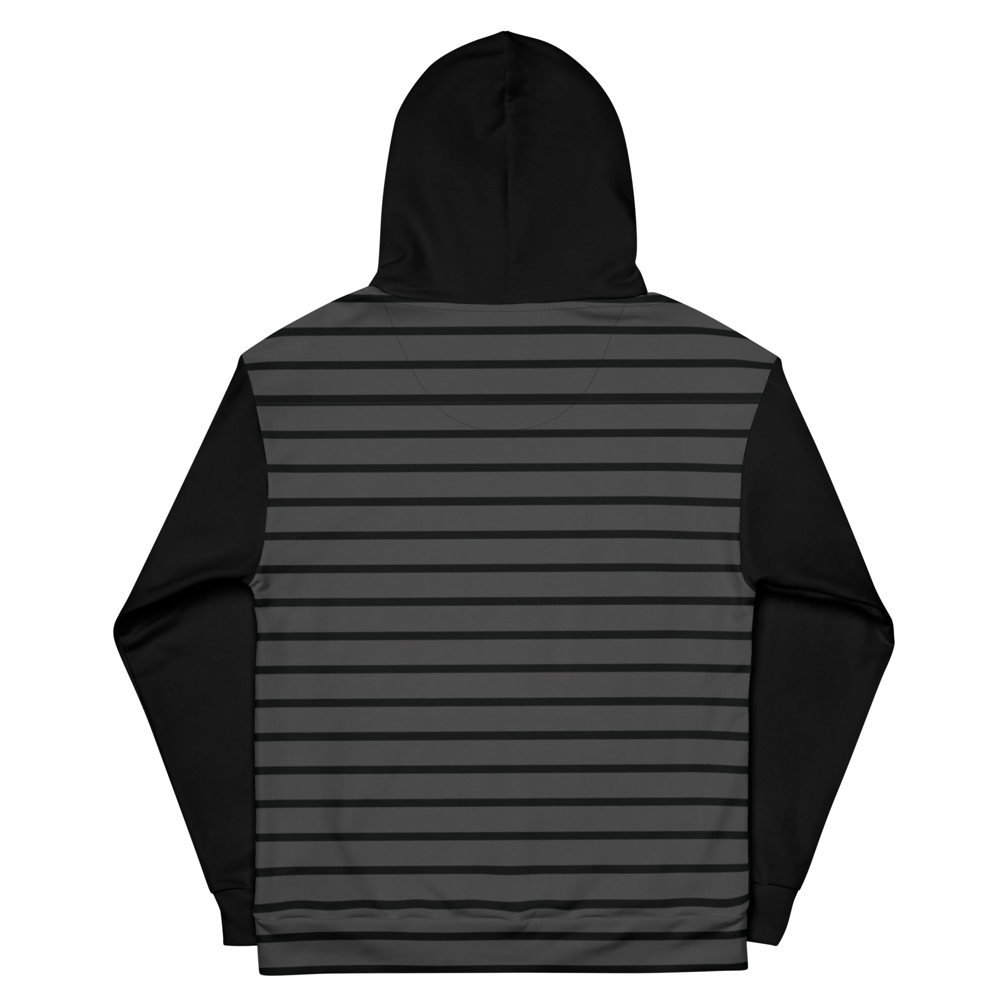 Black and gray striped hoodie online