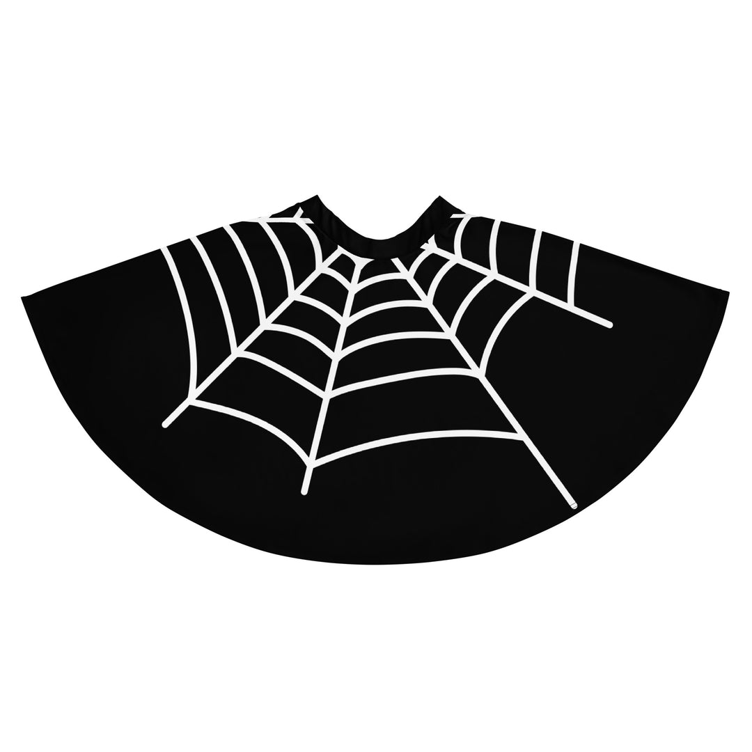 Black Widow Spiderweb Print Skirt