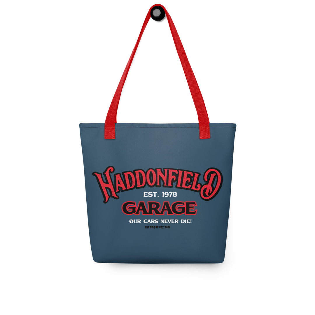 Haddonfield Garage Tote bag
