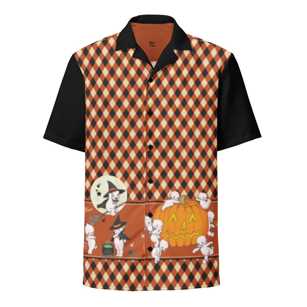 Kewpie® Vintage Witch Print Button Down Shirt - PRE-ORDER