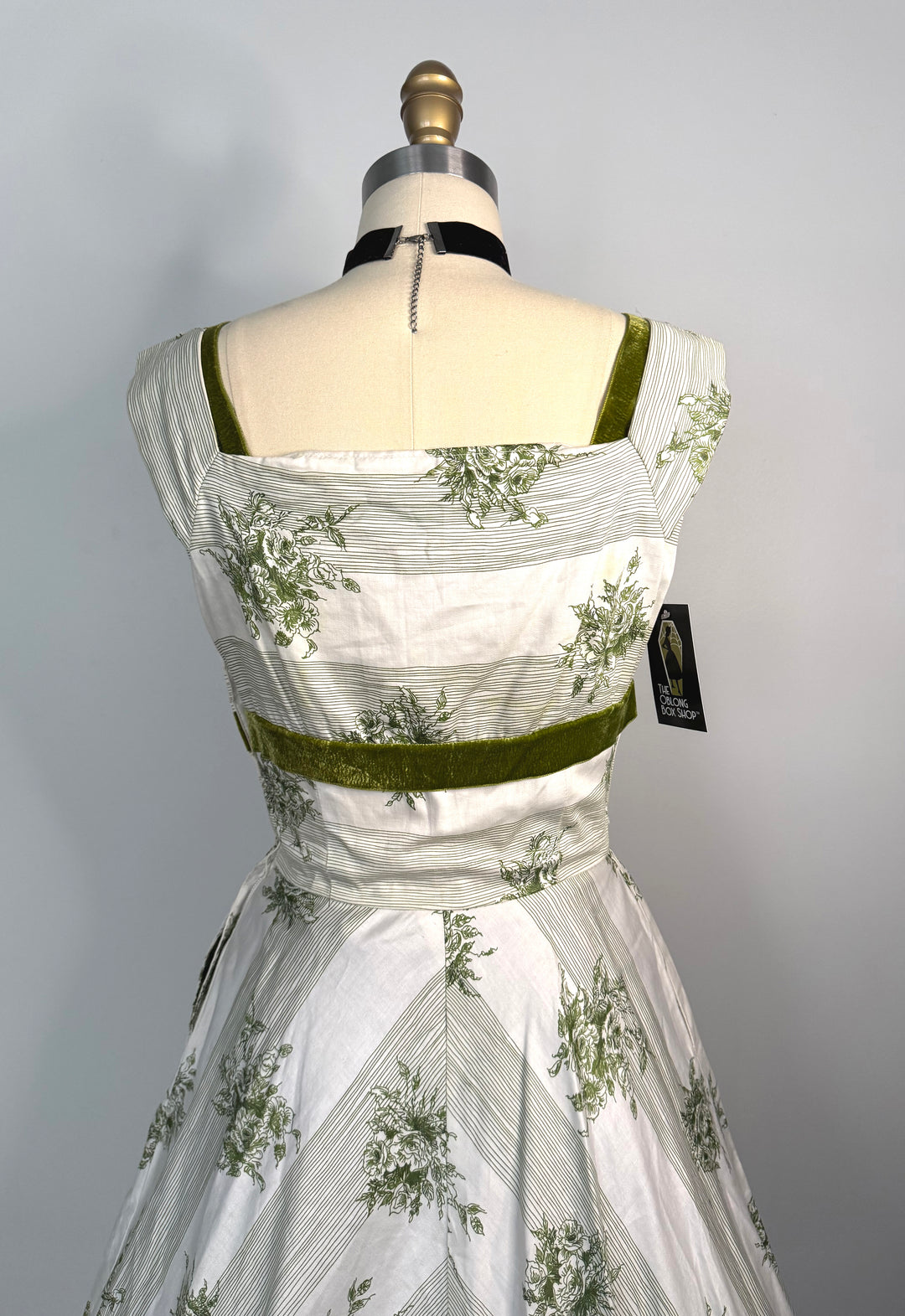 Velvet Rose Green Garden Circle Skirt Dress - FINAL SALE