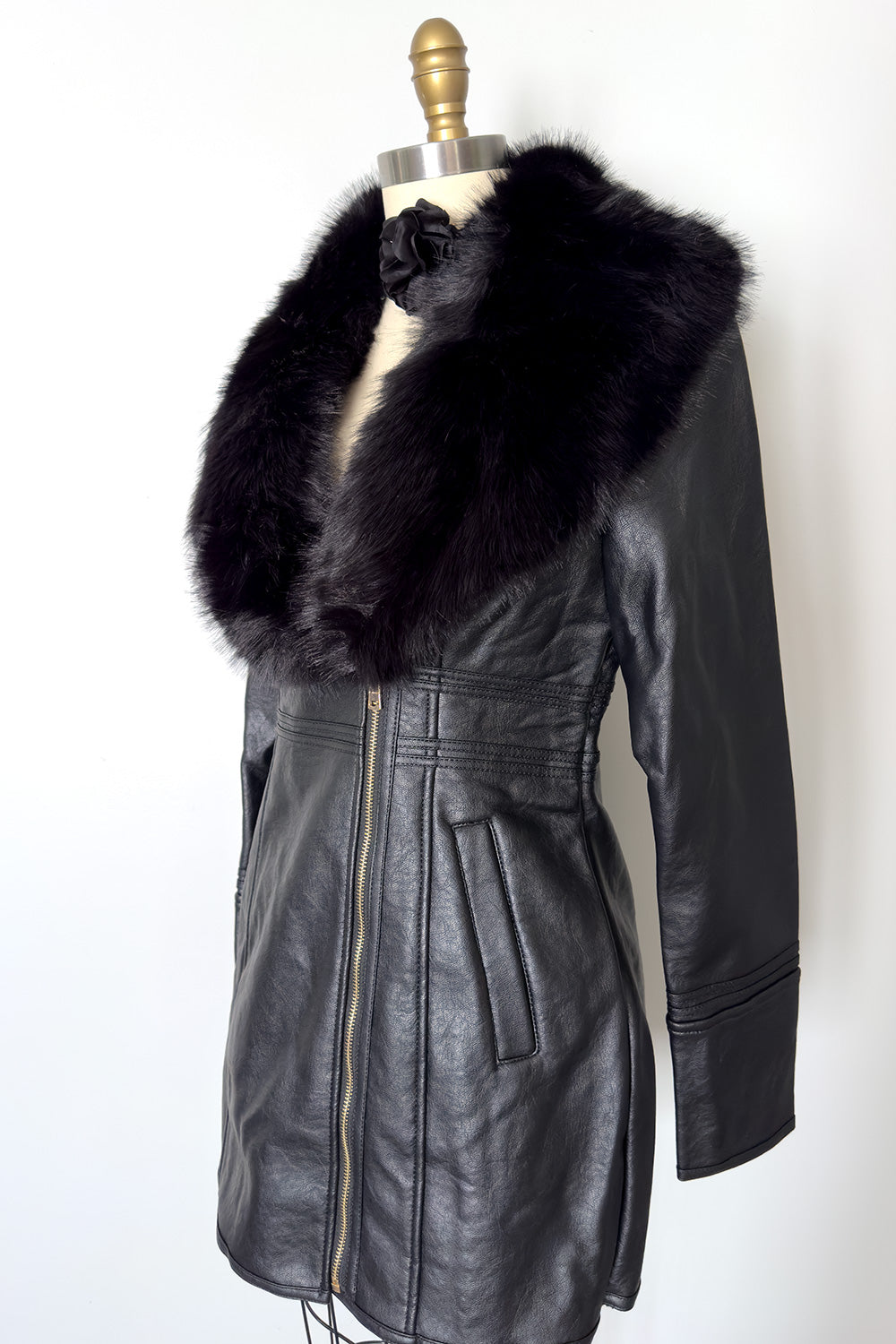 The Marlene Faux Fur Jacket Black