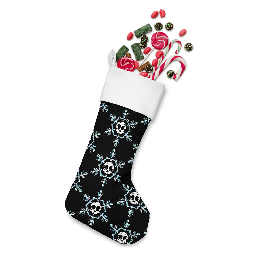 Skull Snowflake Holiday stocking