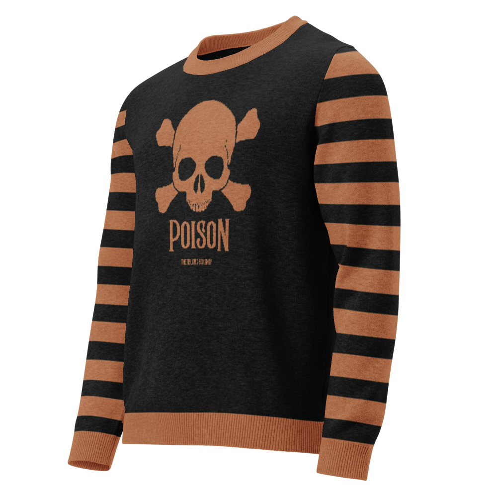 Rusty Poison Knitted Unisex Crew Neck Sweater