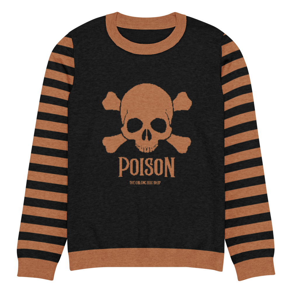 Rusty Poison Knitted Unisex Crew Neck Sweater