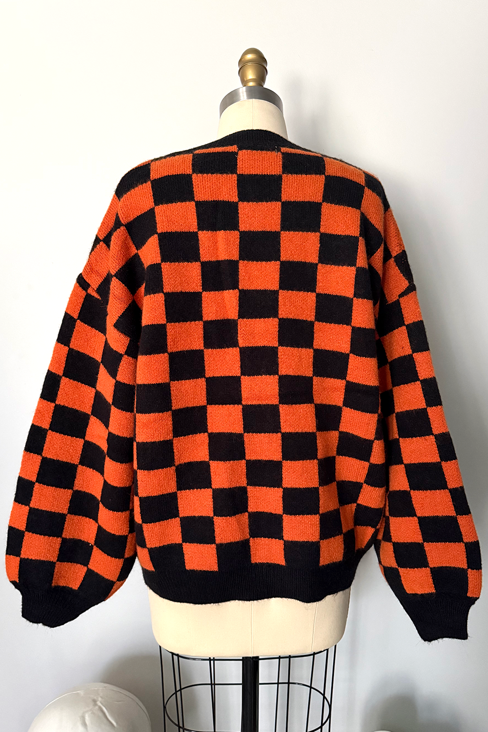 Darling Death Checker Board Cardigan