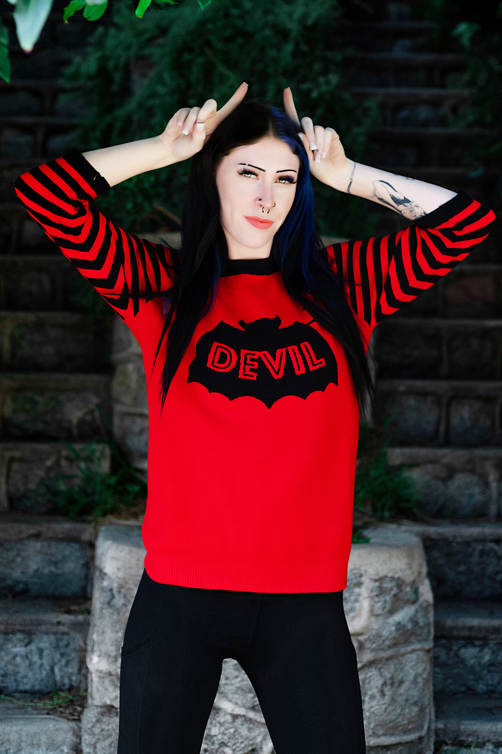 Red 2024 devil sweatshirt