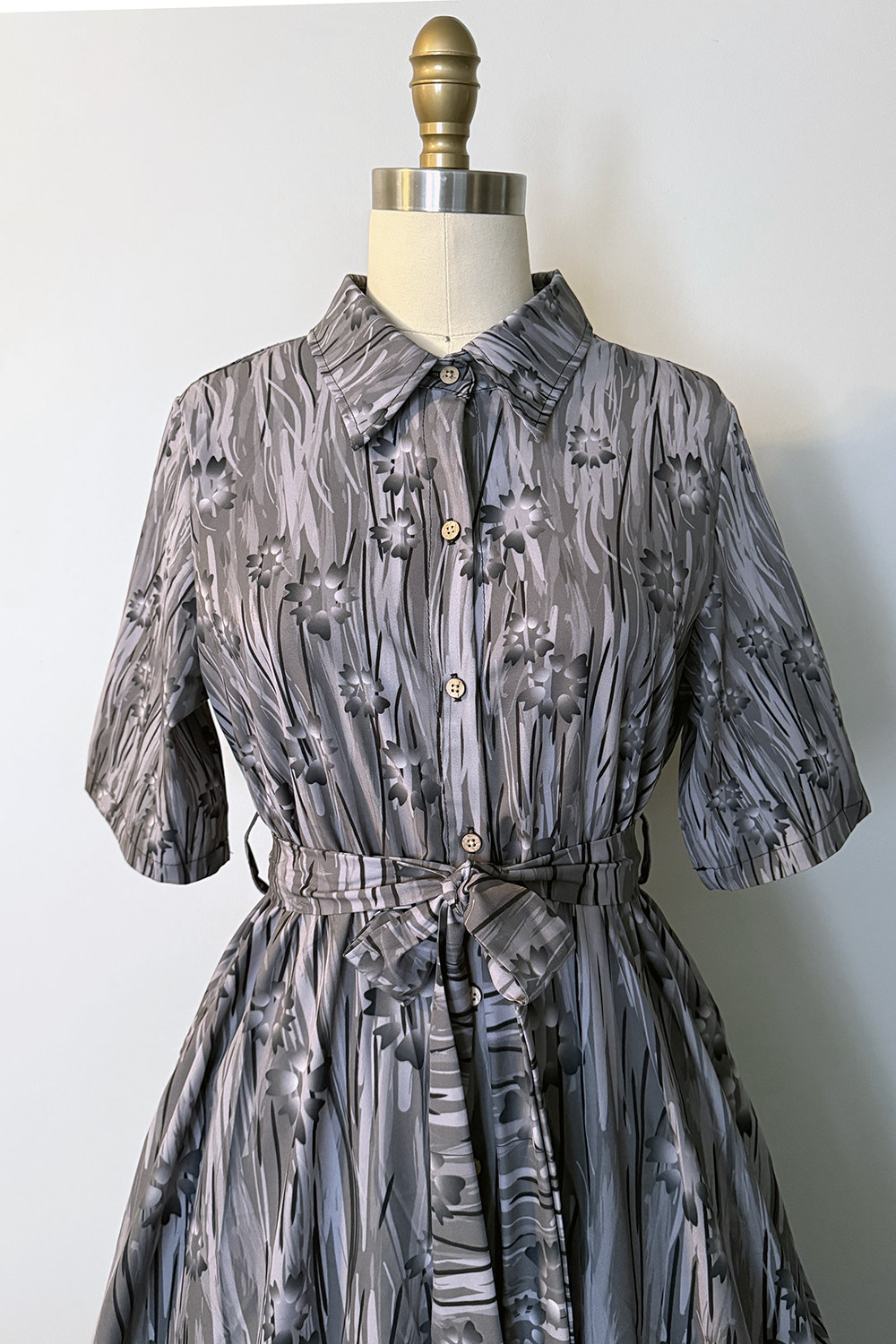 Carnival of Souls X TOBS Floral Mud Print Shirt Dress - PRE-ORDER