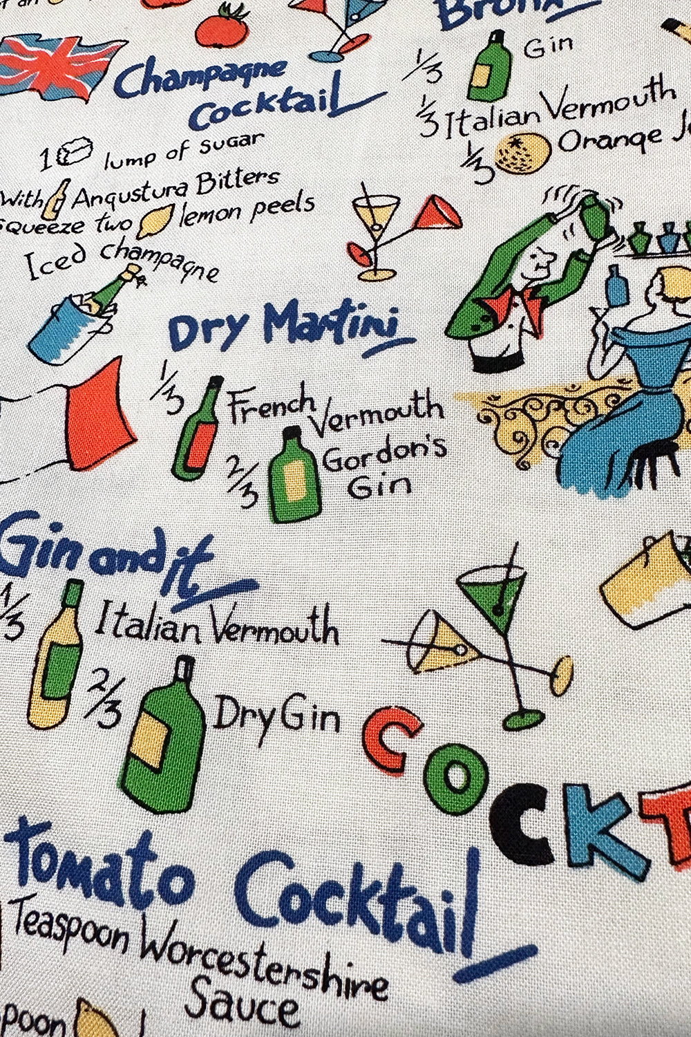Dry Martini Cotton Fabric by the yard