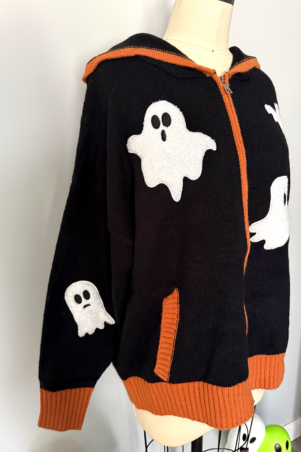 Ghost Zip Up Cardigan