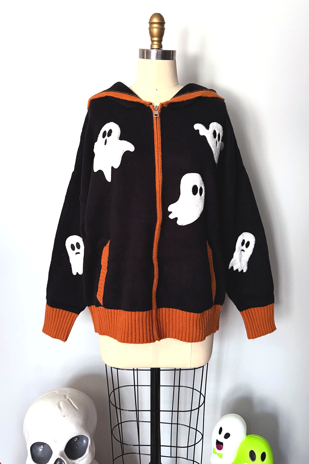 Ghost Zip Up Cardigan