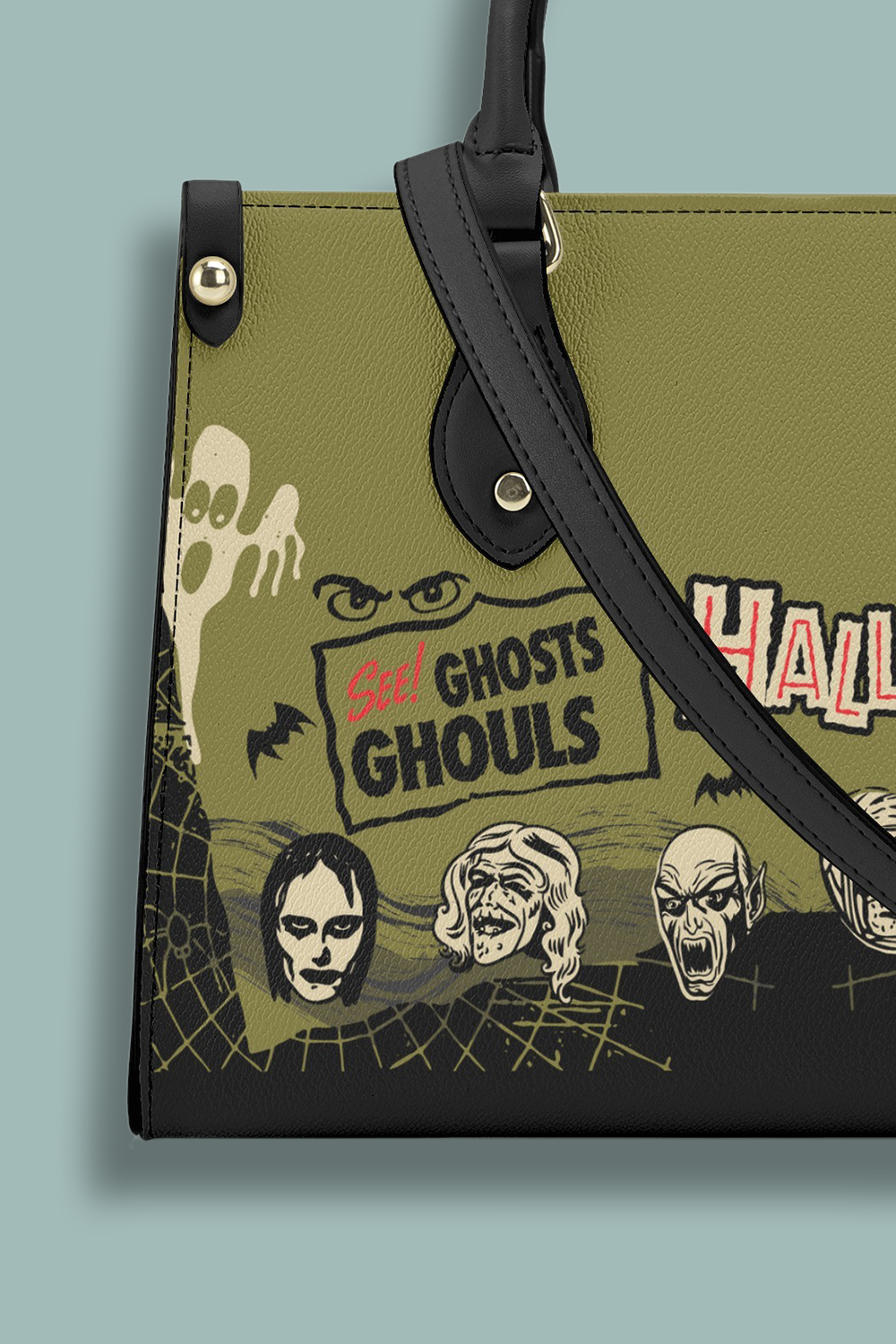 Vintage Ghosts & Ghouls Halloween Purse