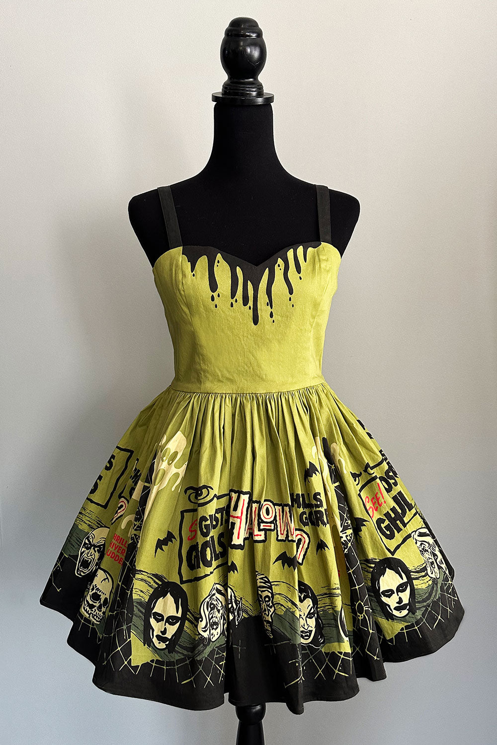 Vintage Halloween Ghosts & Ghouls Halloween Skater Dress - PRE-ORDER