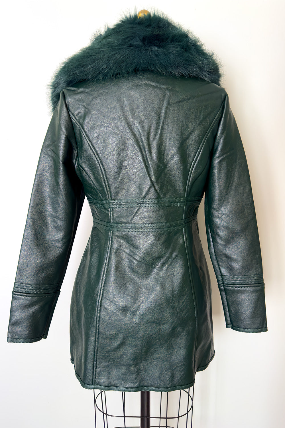 The Marlene Faux Fur Jacket Dark Green