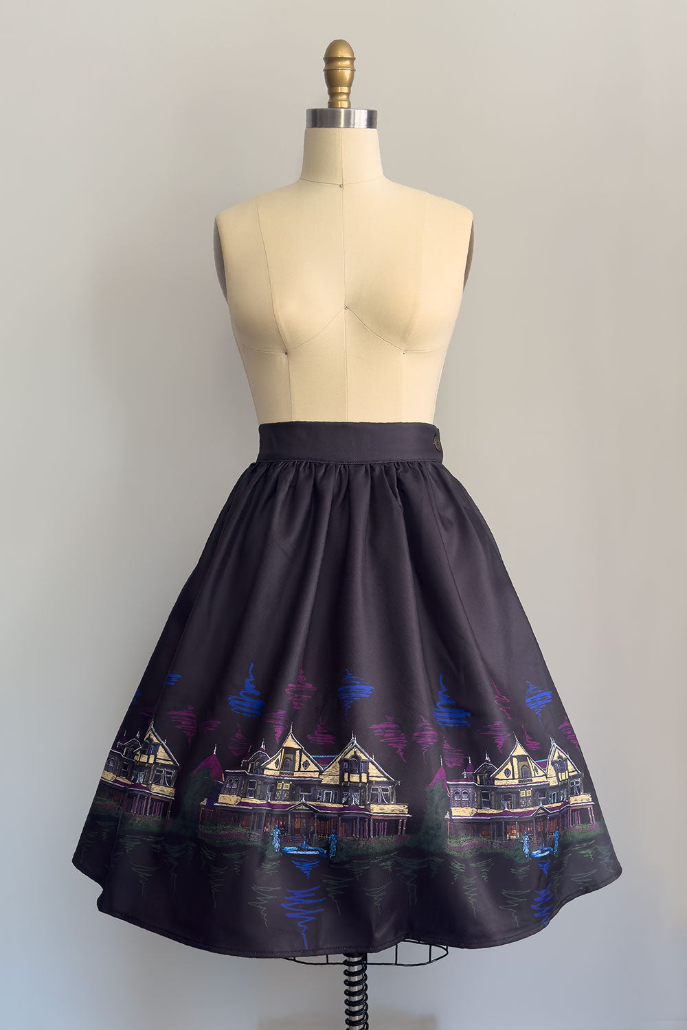 Winchester Mystery House® Novelty Print Skirt