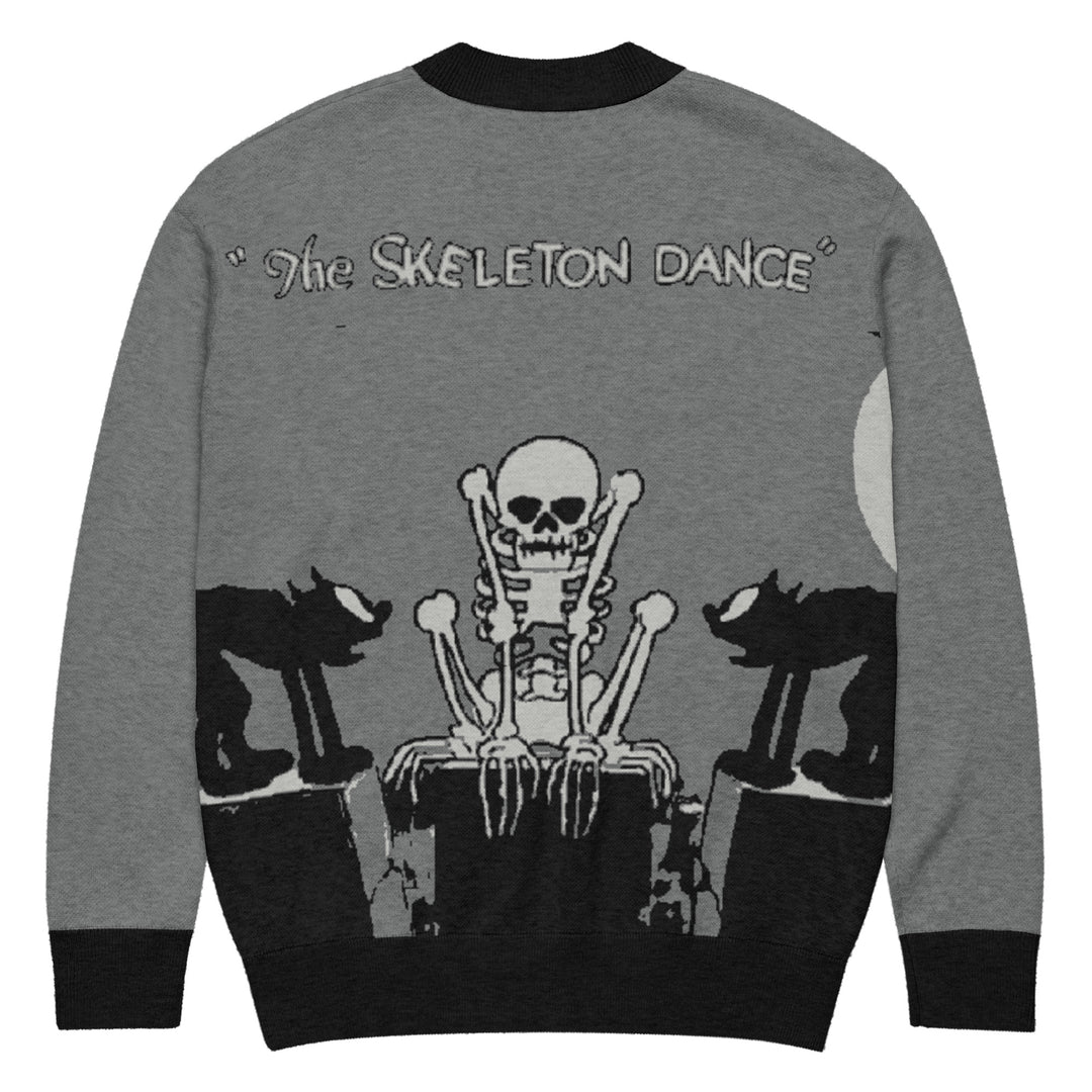 "The Skeleton Dance" Knit cardigan Made To Order