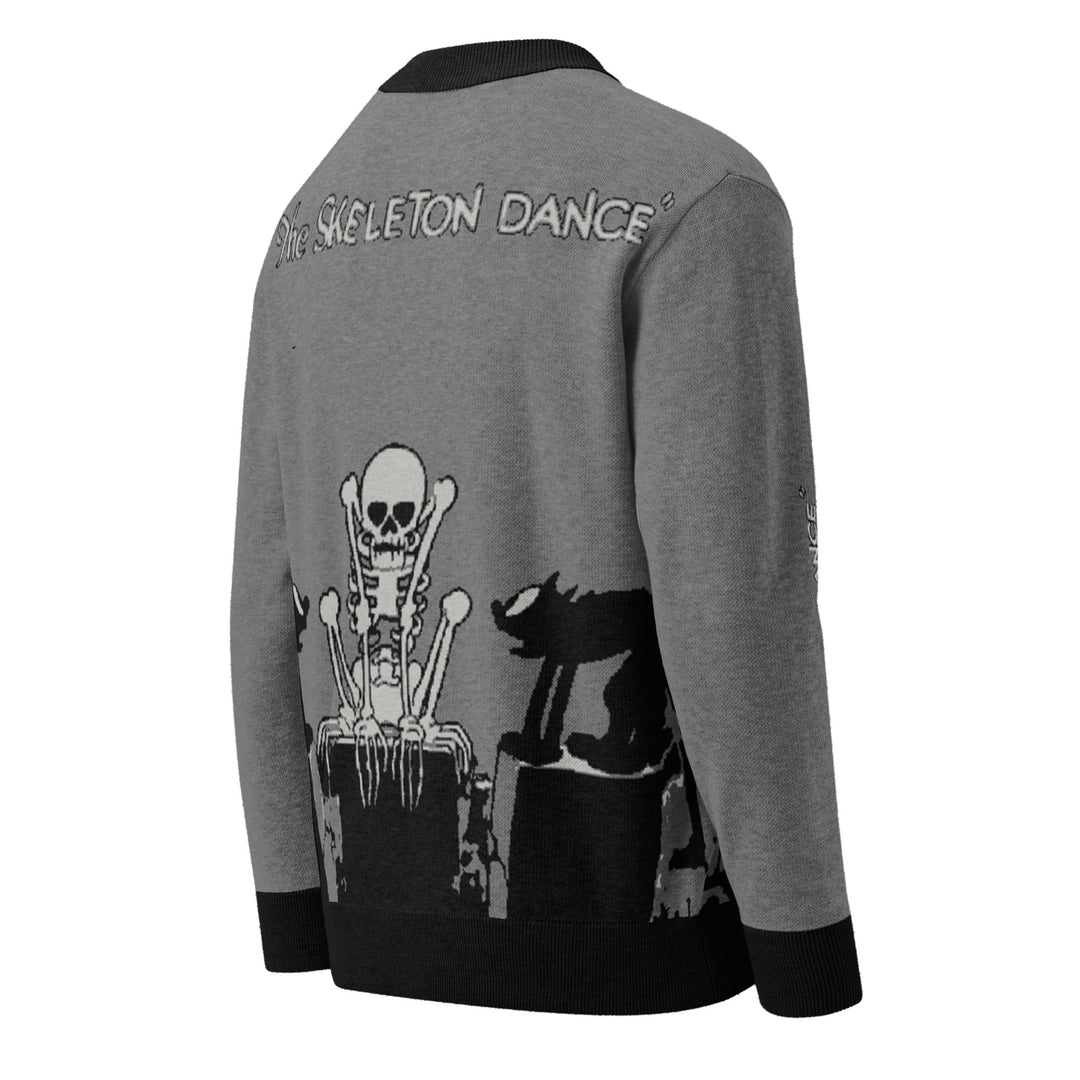 "The Skeleton Dance" Knit cardigan Made To Order