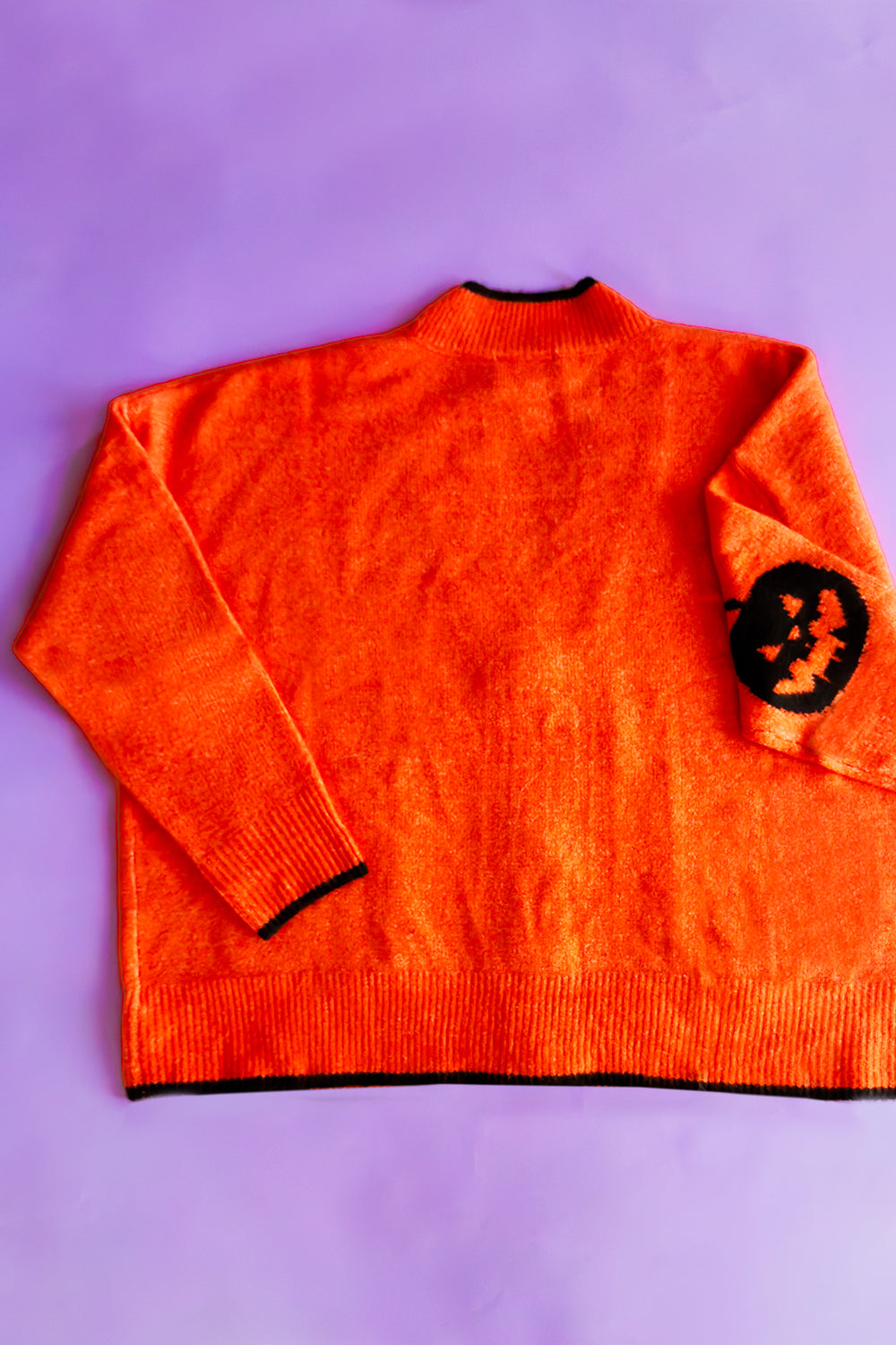 Attack of the Killer Pumpkins Oversize Cardigan in Orange