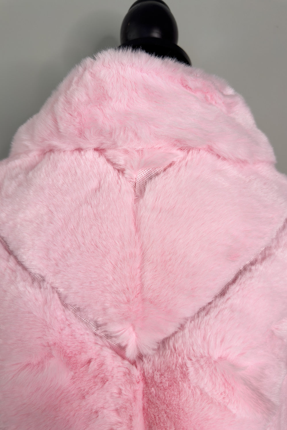 Pink Fur Poncho