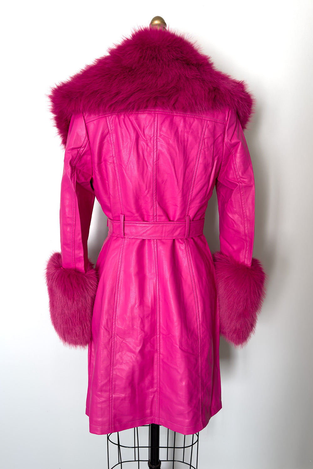 The Mae West Faux Fur Jacket Pink