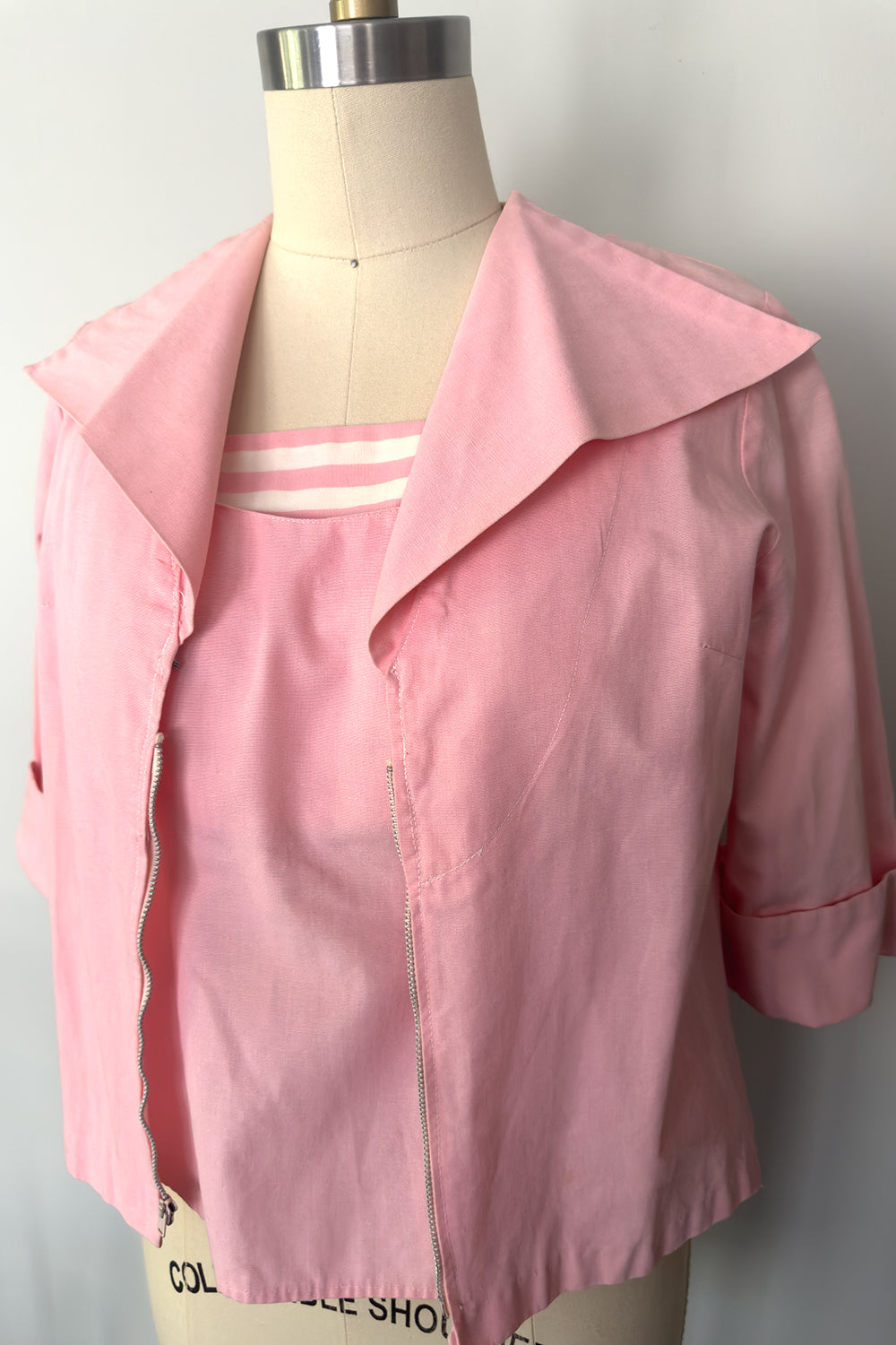 Vintage Pink Sailor Tank Top and Matching Jacket