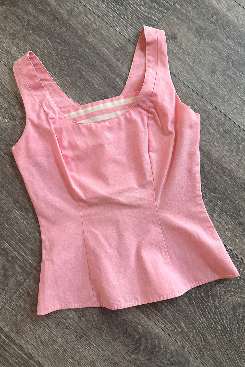 Vintage Pink Sailor Tank Top and Matching Jacket