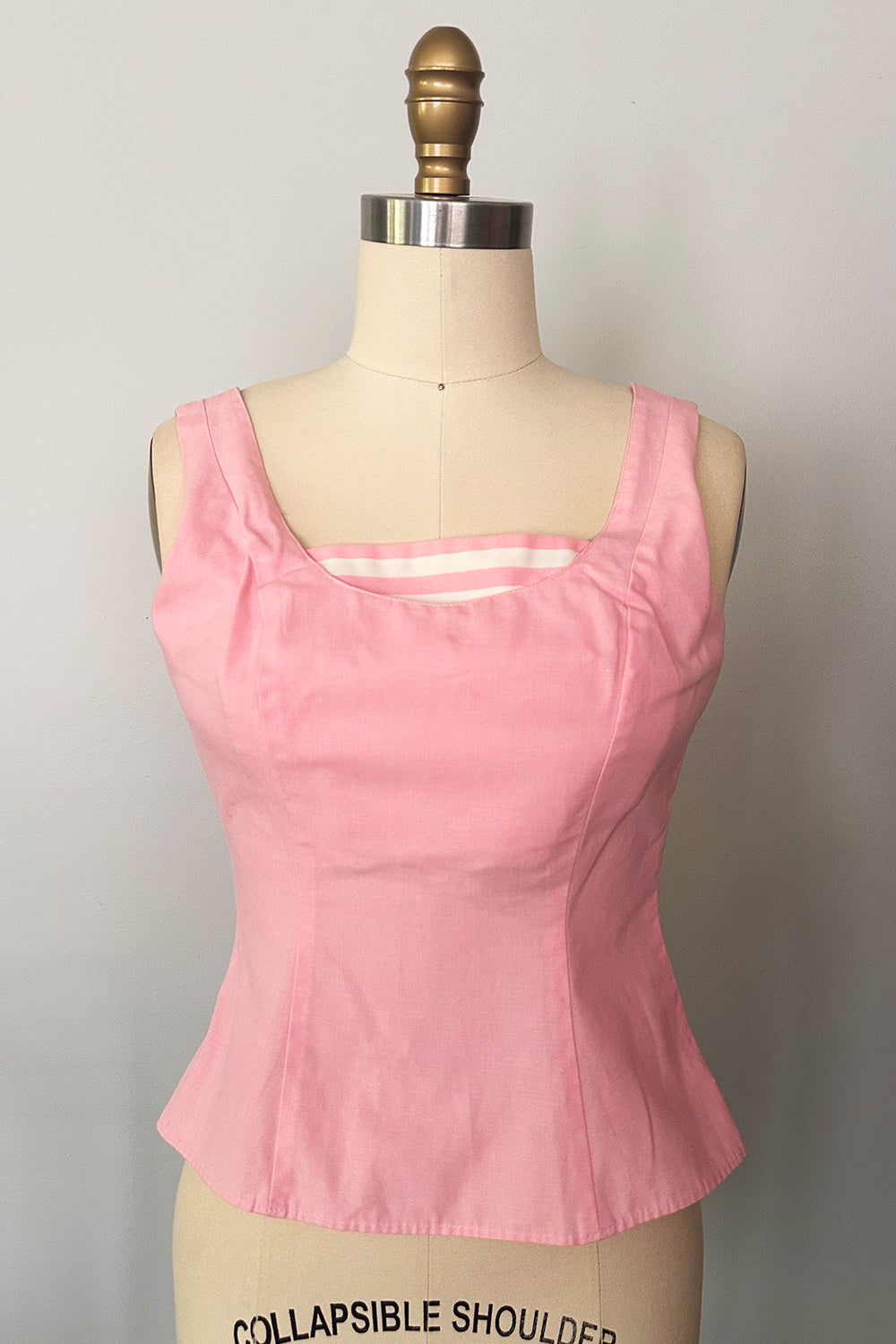 Vintage Pink Sailor Tank Top and Matching Jacket