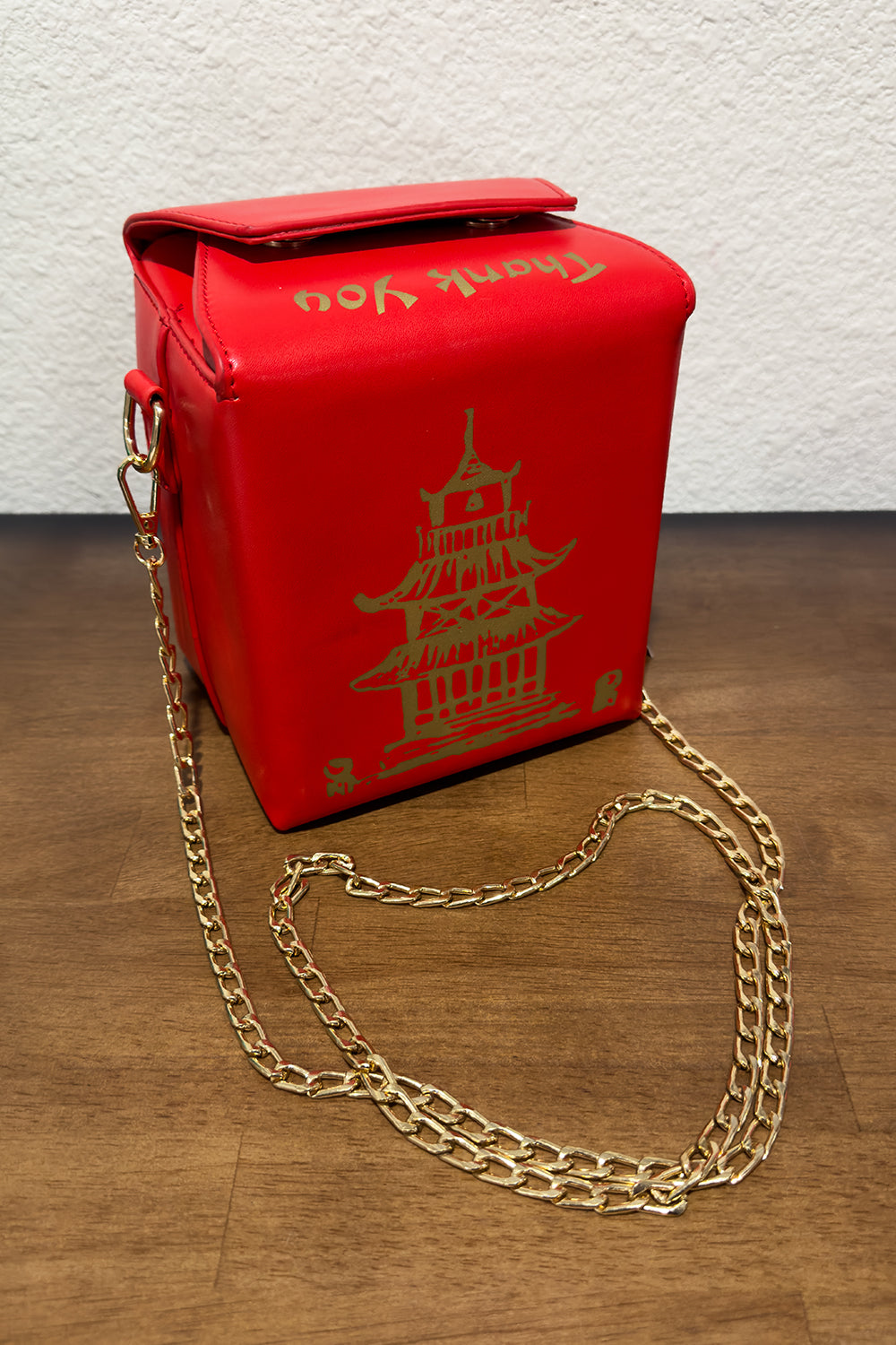 Red Take Out Box Purse The Oblong Box Shop