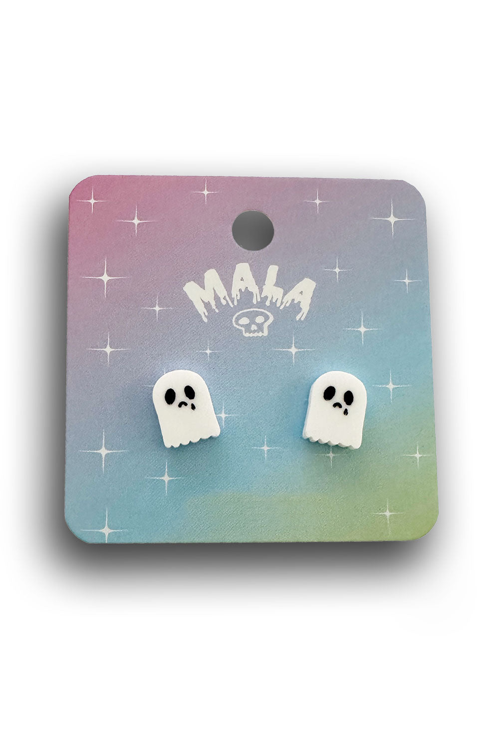 Mini Sad Ghost Earrings
