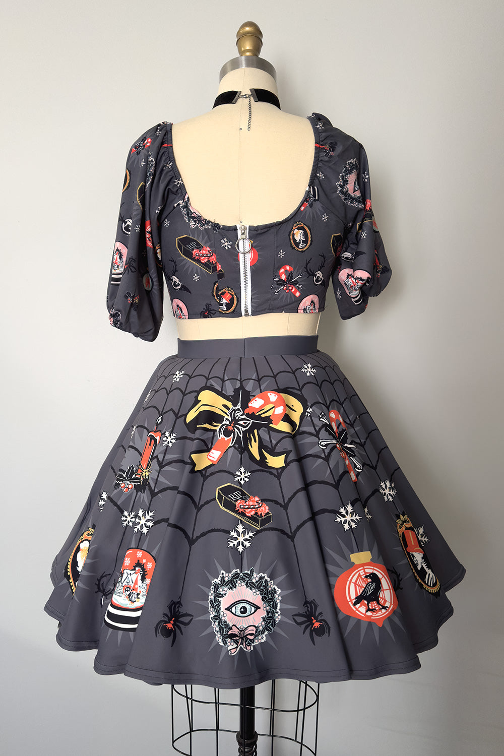 Victorian Holiday Skater Skirt