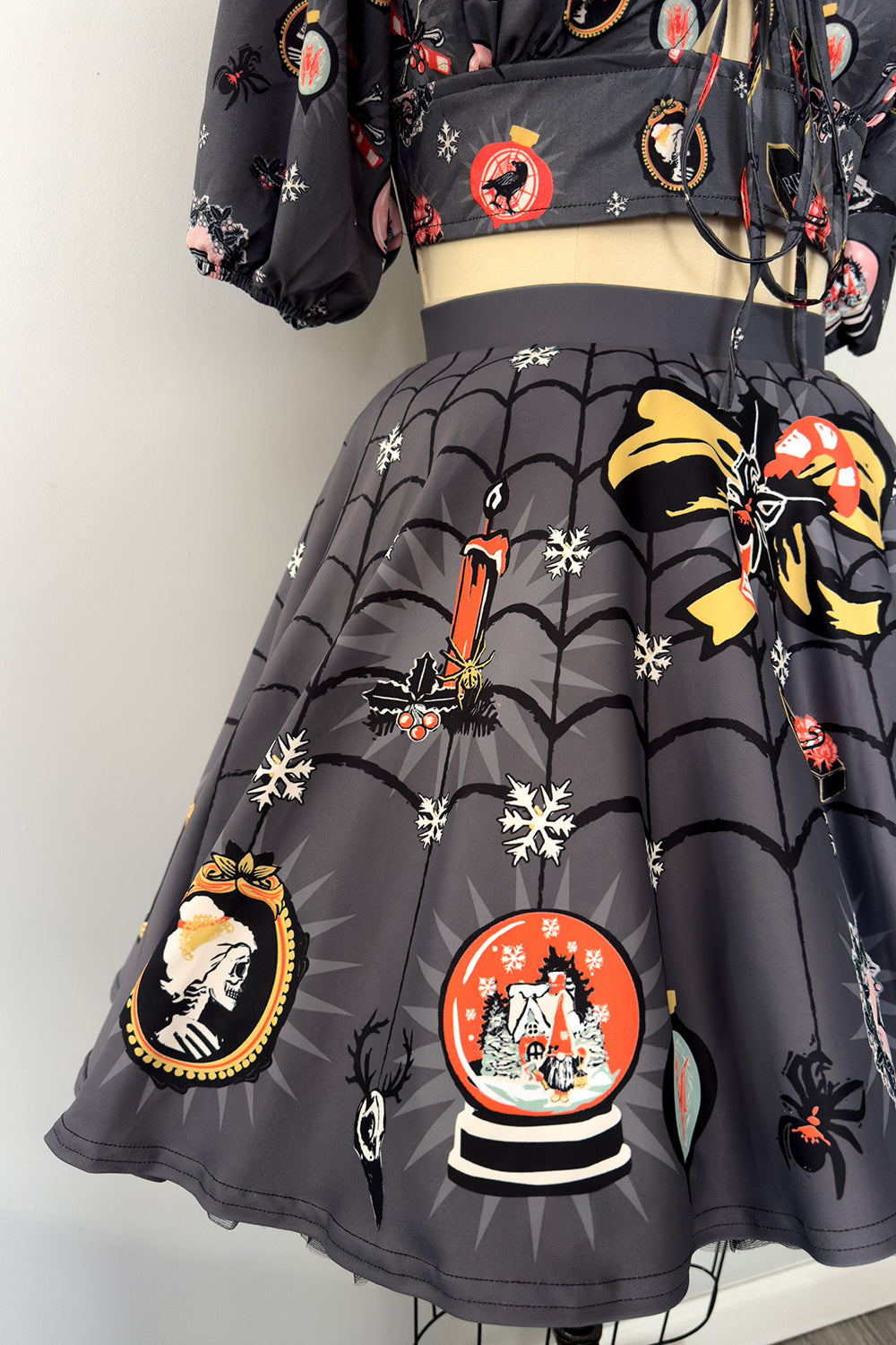 Victorian Holiday Skater Skirt