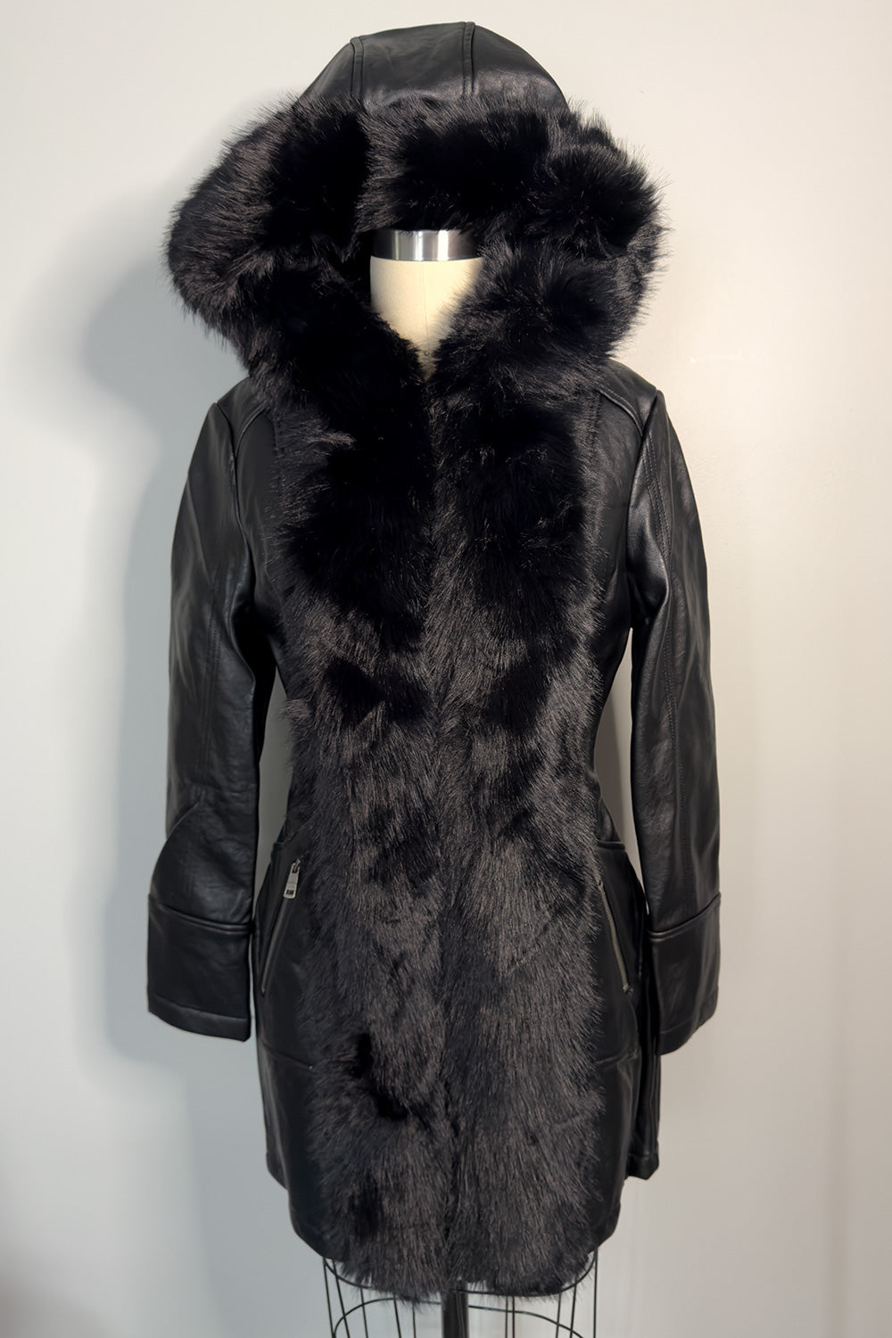 Snow Bunny Faux Fur Jacket with Hood