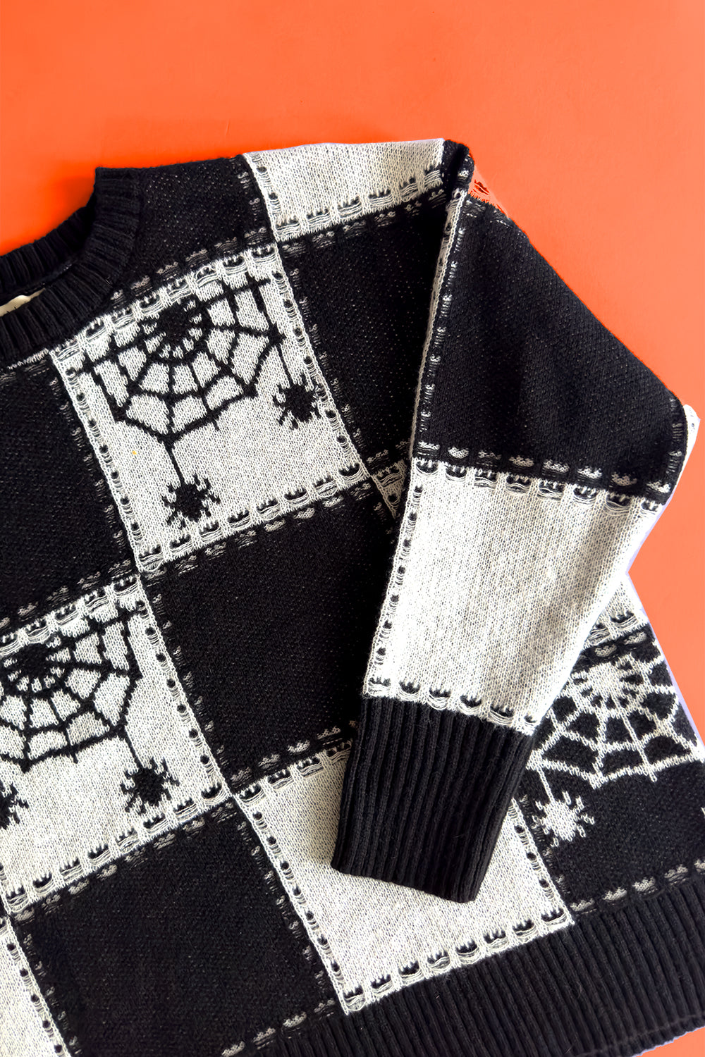 The Silver Screen Spider Oversize Knit Sweater