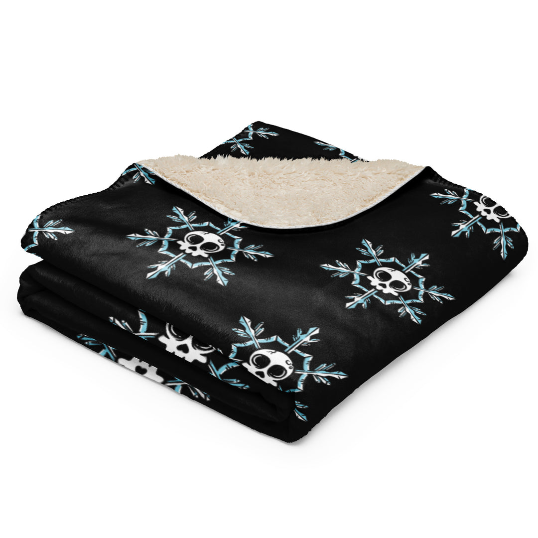 Skull Snowflake Sherpa blanket