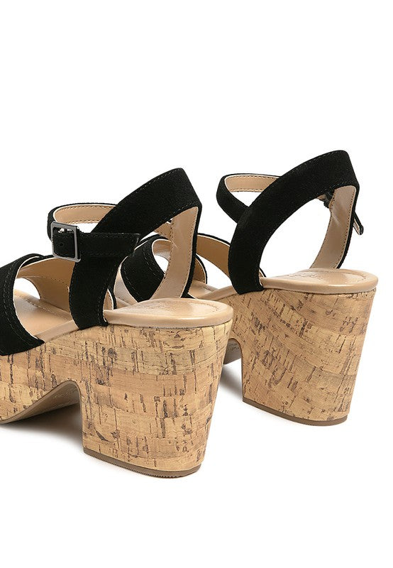 Bamboo Room Platforms in Black or Nude