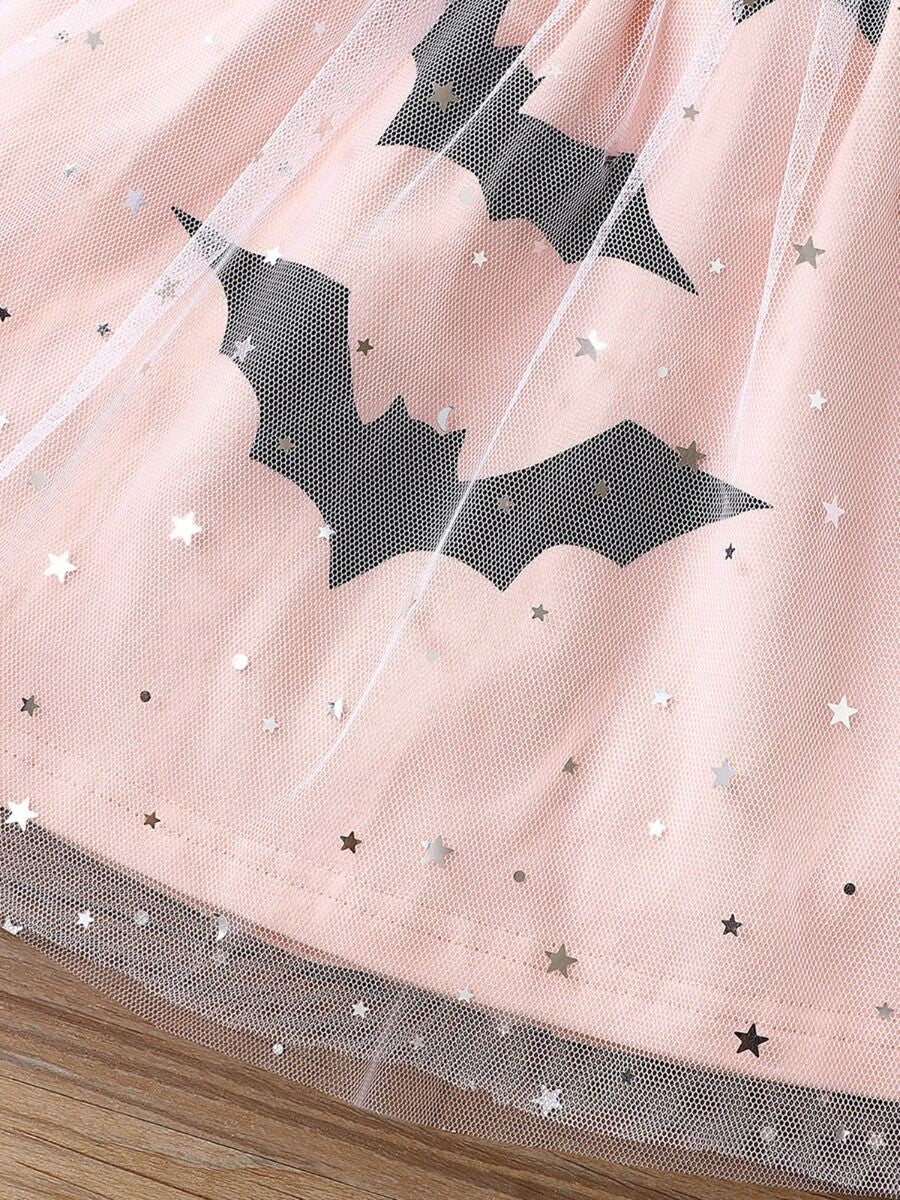 Lil' Pink Bat Tulle Dress