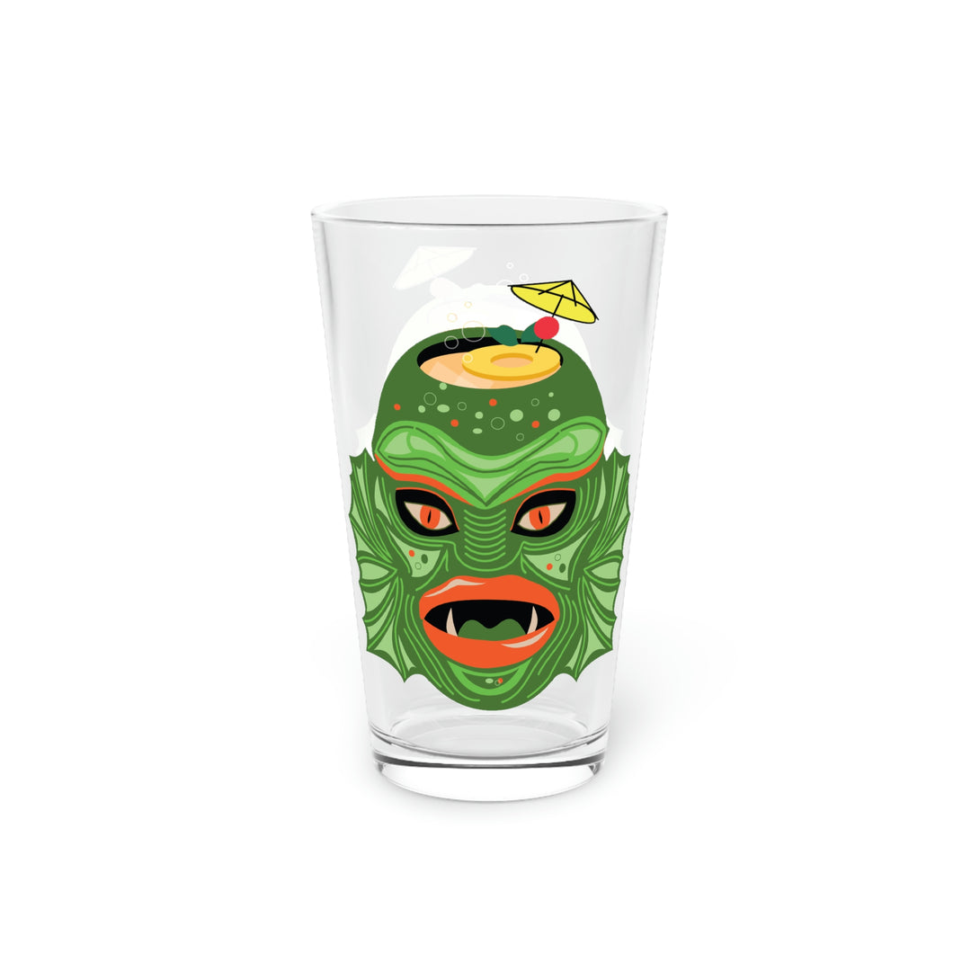Swamp Creature Tiki Mug Pint Glass, 16oz