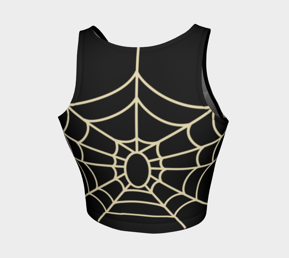 Goth Ghoul Summer Spiderweb Crop Top