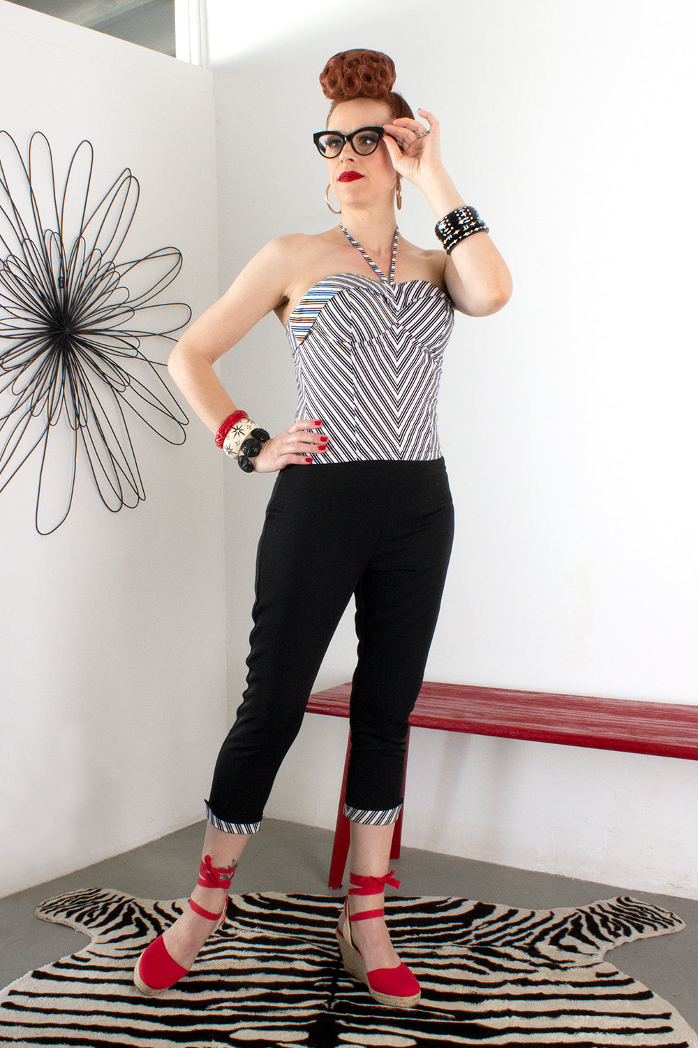 Vintage Style Pinup Girl High Waisted Capris – The Oblong Box Shop™