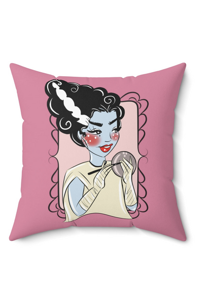 The Bride by Coppertop Ink Throw Pillow Purple