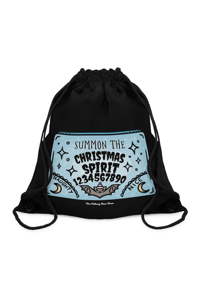 Summon The Christmas Spirit Drawstring Backpack