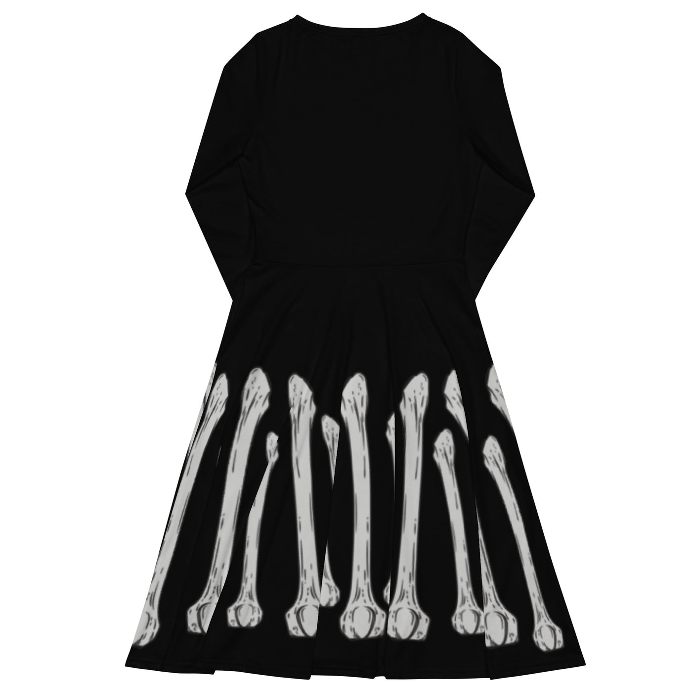 Spooky Skeleton Midi Dress
