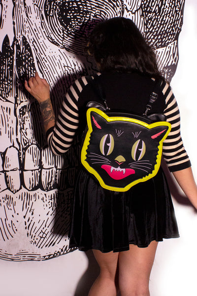 Mitzi Halloween Cat Face Backpack/Crossbody Purse - SOLD OUT!
